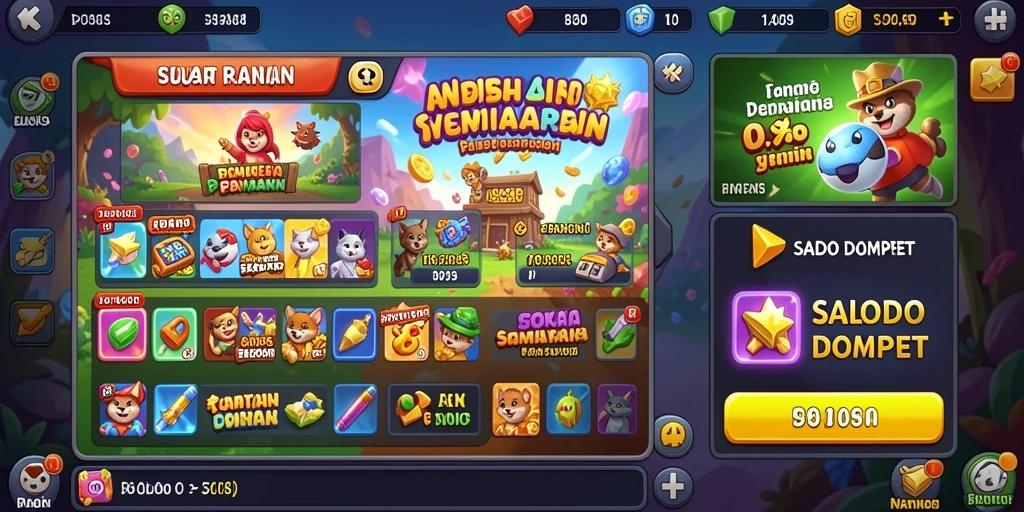 Screenshot menampilkan tampilan awal games 555F yang mengesankan.