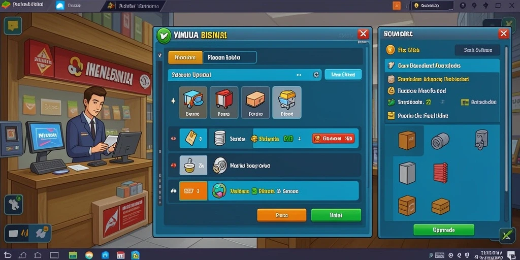Screenshot menunjukkan tampilan antarmuka game yang menarik.